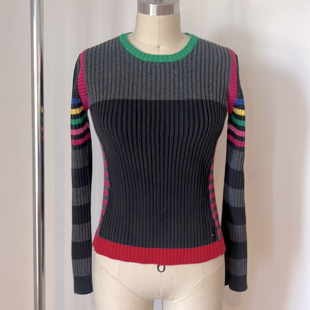Vintage Tommy Hilfiger Multi Color Sweater